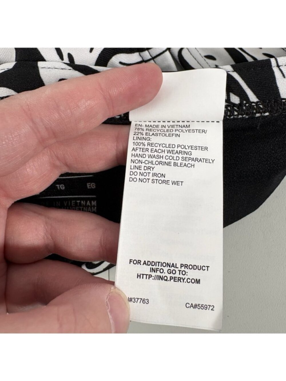 Nike Women XL Black White Multi Print Hydrastrong Cheeky Bikini Swim Bottom NWT - Picture 9 of 13